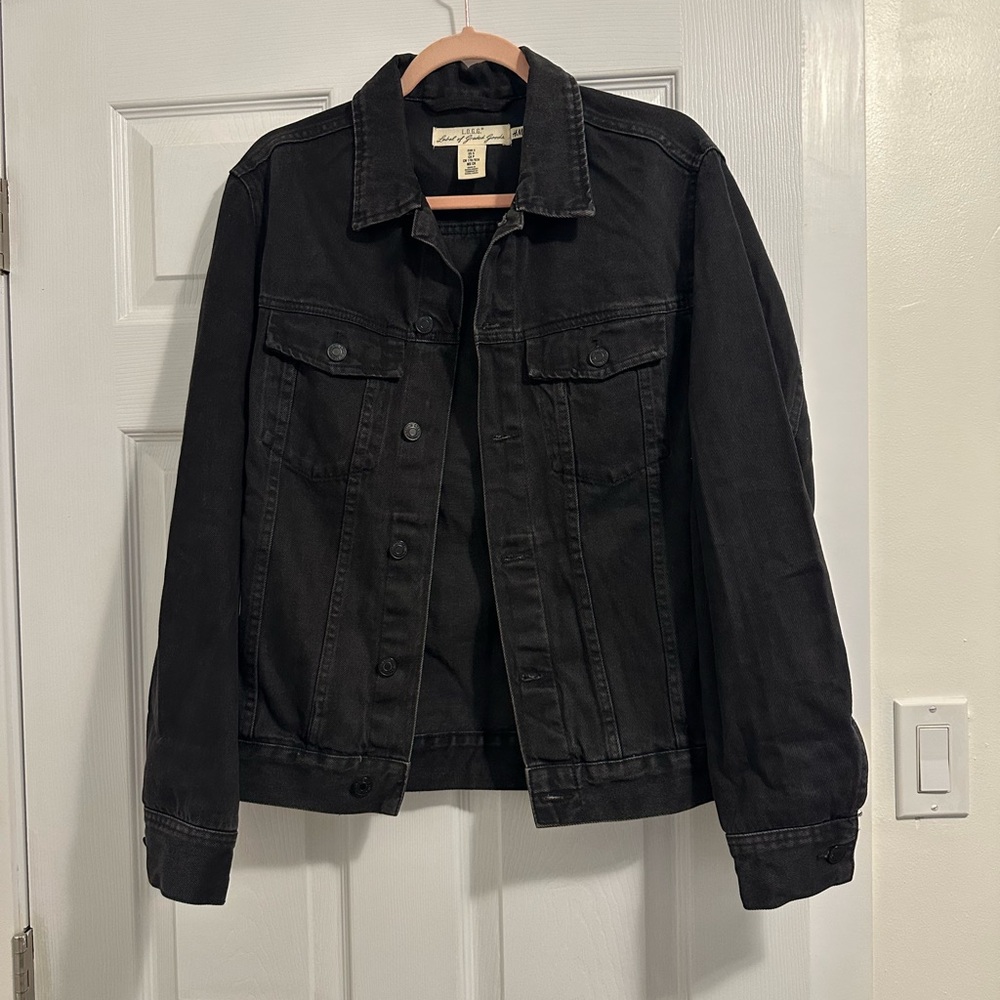 H&M Faded Black Denim Jacket